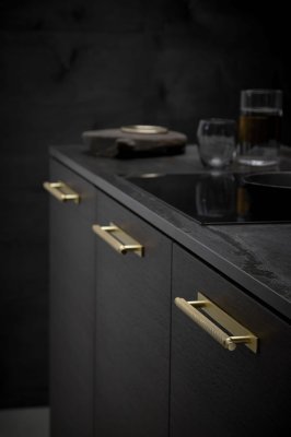 Manor Back 128 Möbelgriff, länglich, Metall, Gold