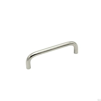 Länglicher Möbelgriff Bolmen 96 Messing, vernickelt