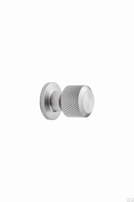 Möbelknopf Manor Round 30 aus Metall, Silber