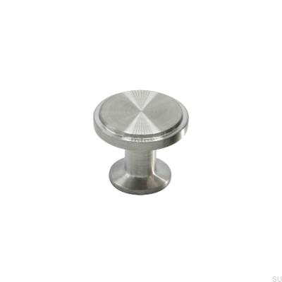Uno Möbelknopf aus gebürstetem Stahl