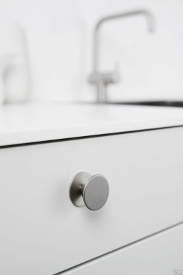 Möbelknopf Orbit 35.8, Metall, Silber