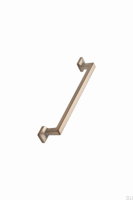 Heritage 160 Länglicher Möbelgriff aus gebürstetem Metall in Gold