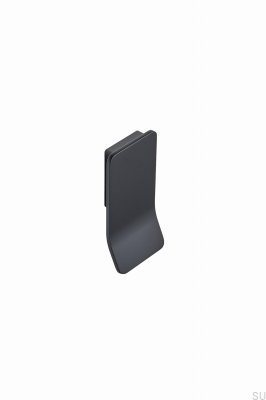 Länglicher Möbelgriff Leaf 32, Metall, mattschwarz