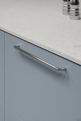 Möbelgriff Break 320 Metall Silber Chrom Länglich