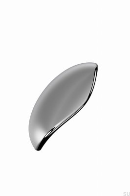 Luna 64 Möbelgriff länglich aus Metall, silber vernickelt
