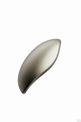 Luna 64 Länglicher Möbelgriff aus gebürstetem Gold aus Metall