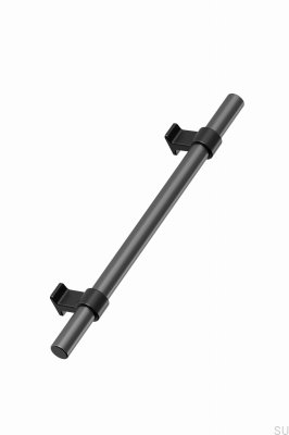 Bond 160 Metall Länglicher Möbelgriff Mattschwarz/Gun-Metal