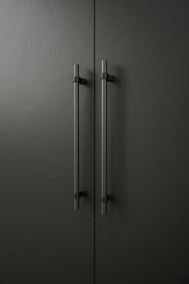 Bond 320 Metall-Möbelgriff, länglich, Mattschwarz/Gun-Metal