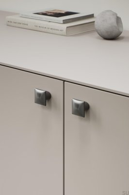 Möbelknopf Flow 16 Metall Gun-Metal