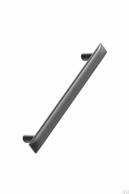 Flow 160 länglicher Möbelgriff aus Gun-Metal