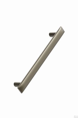 Flow 320 Länglicher Möbelgriff aus gebürstetem Gold aus Metall