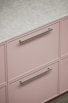 Flow 320 Metall Silber Länglicher Möbelgriff