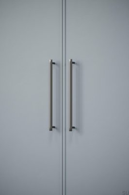 Flow 320 länglicher Möbelgriff aus Gun-Metal