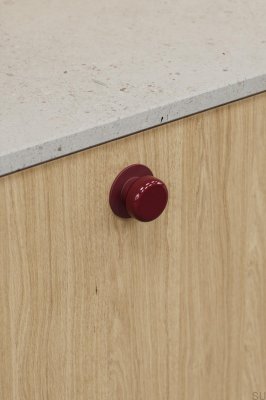 Colette 16 Möbelknopf aus Metall in Rot