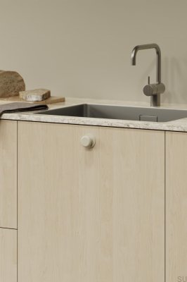 Colette 16 Möbelknopf aus Metall in Beige