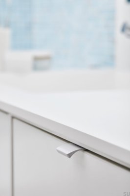 Edge Straight 40 Edge Möbelgriff Aluminium Weiß