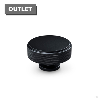 Lonato 50 Möbelknopf aus Metall, Mattschwarz