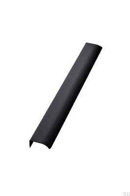 Möbelgriff Edge Straight 1200 aus Aluminium, mattschwarz gebürstet