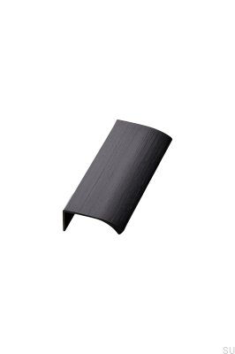 Möbelgriff Edge Straight 100 Aluminium Mattschwarz gebürstet