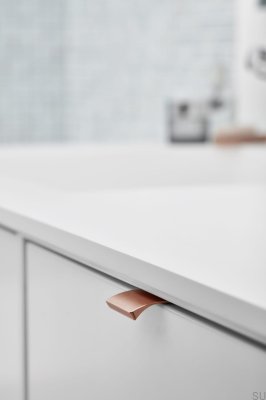 Möbelgriff Edge Straight 350 Aluminium Kupfer gebürstet