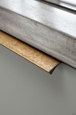 Möbelgriff Edge Straight 350 Aluminium Antik Gold