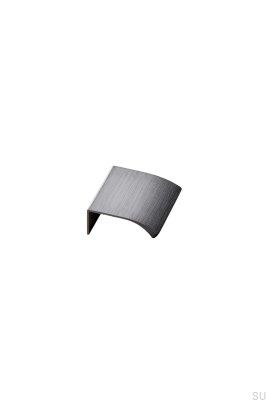 Edge Straight 40 Aluminium gebürstet anthrazit Möbelgriff
