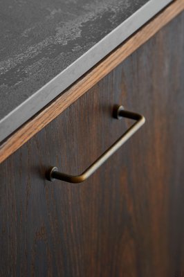 Längsmöbelgriff Lounge 160, Metall, Antikbronze