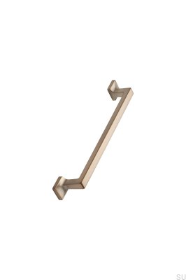 Heritage 320 Länglicher Möbelgriff aus gebürstetem Metall in Gold
