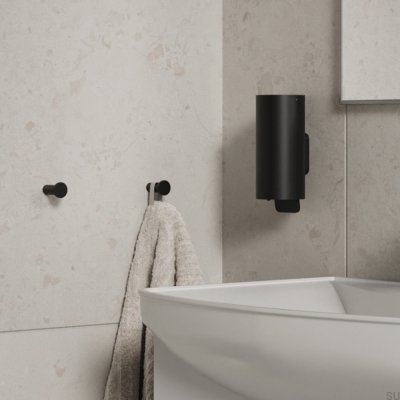 Handtuchhalter Stay aus Stahl, mattschwarz
