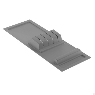 Messereinsatz Basic Dunkelgrau 148x410mm