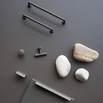 T-Bar Viva Steel Graphite Möbelknopf