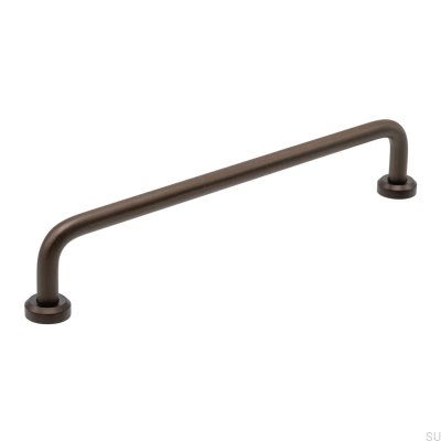 Viva 160 länglicher Möbelgriff, Messing, braun, gebürstet