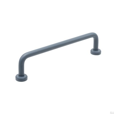 Viva 128 Steel Storm Blue länglicher Möbelgriff