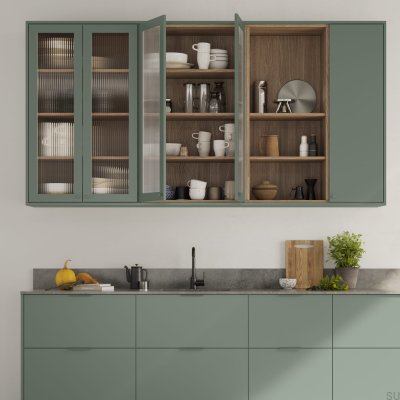 Edge Möbelgriff Side 160, Aluminium Grün