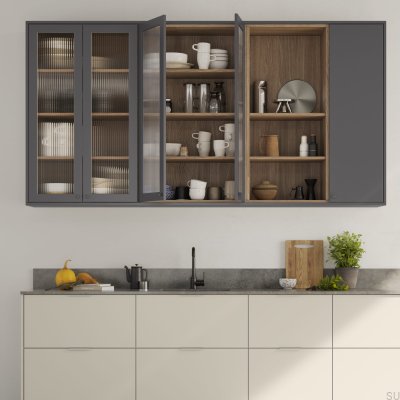 Edge Möbelgriff Side 160 Aluminium Grau