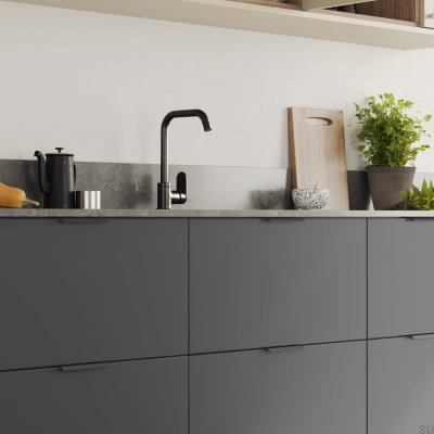 Edge Möbelgriff Side 160 Aluminium Graphit