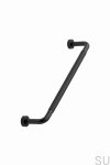546260160-102/99--Uchwyt-meblowy-podłużny-Lounge-160-Metalowy-Czarny-Mat-z-Czarną-Skórą-Furnipart-Skandynawskie-Uchwyty_1