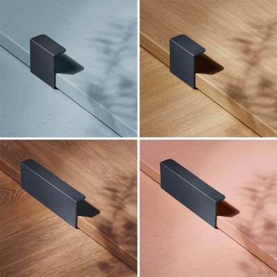 Hide 40 Metallkanten-Möbelgriff Deep Blue