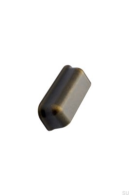 Port 96 Muschel-Möbelgriff aus Metall, Antik-Bronze