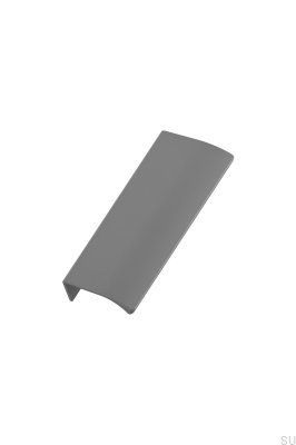 Möbelgriff Edge Straight 100 Aluminiumgrau