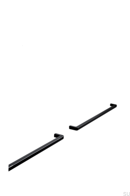 Mango 544 länglicher Möbelgriff Aluminium Schwarz Matt