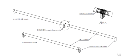 Langer Möbelgriff Big Cut-To-Maß 2X 640 Stahl Silber