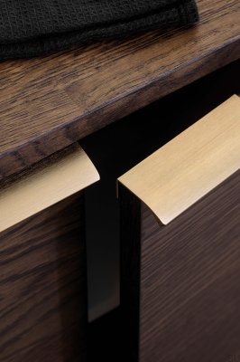 Edge Straight 100 Aluminium Dunkelgold Gebürstet Edge Straight 100 Aluminium Gebürstet Dunkelgold Gebürstet