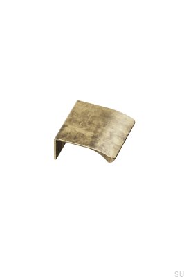 Möbelgriff Edge Straight 40 aus Aluminium in Antikgold
