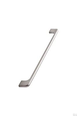 Länglicher Möbelgriff 256+288 Doppia Aluminium Silber