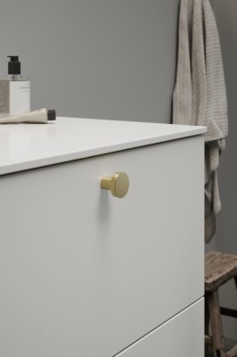 Dot 30 Möbelknopf aus gebürstetem Gold