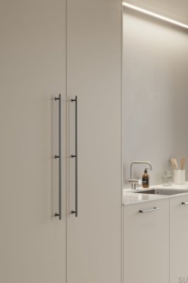 Villa Long 640 Länglicher Möbelgriff aus Gunmetal