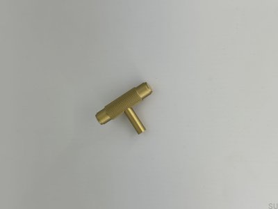 T-Bar SB-XS Goldfarbener gerändelter Möbelknopf