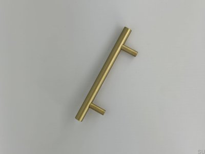 Länglicher Möbelgriff SB-L 128, Messing poliert