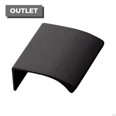 Edge Straight 40 Edge Möbelgriff Aluminium Schwarz